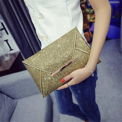 Sparkling Envelope Clutch Women's Evening Party Handbag Purse