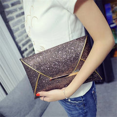 Sparkling Envelope Clutch Women's Evening Party Handbag Purse