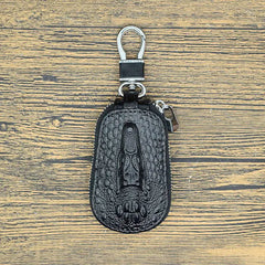 Etaofun Crocodile Key Holder Wallet 100% Leather Unisex Key Organizer Bag