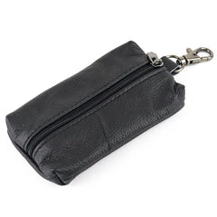 Etaofun Cowhide Zipper Wallet with Key Bag
