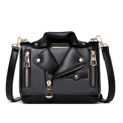 European Leather Motorcycle Bags Women Shoulder Jacket Bag