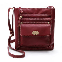 European Style Women Messenger Bags Portable Button Ladies Crossbody Shoulder Ba