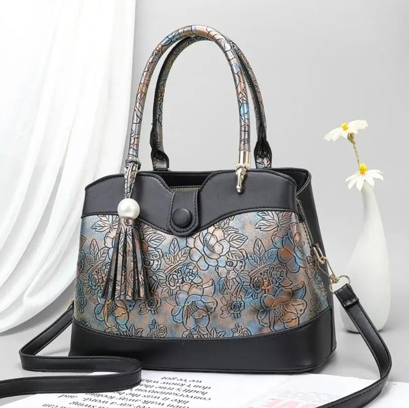 European Pattern Female Bag Tote Handbag Large Capacity Shoulder Bag
