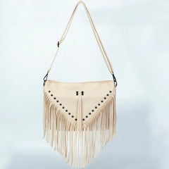 Rivet Fringe Tassel Messenger Bag Women Hobo Shoulder Bags Crossbody Handbag