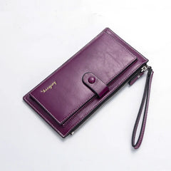 European & American Style Long Leather Womens Wallet Clutch