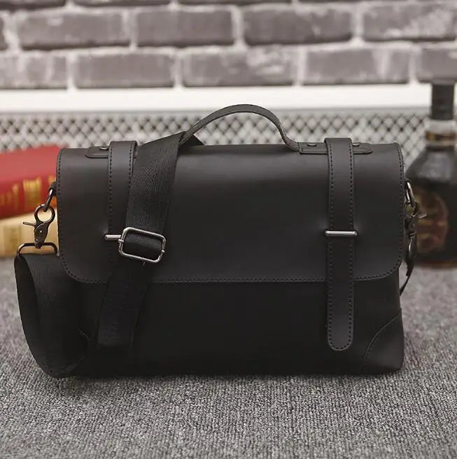 Men's Casual Retro Briefcase Shoulder Bag Backpack