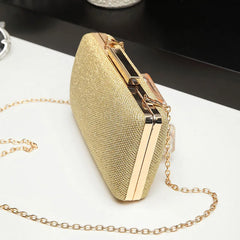Evening Party Chain Shoulder Bag Clutch Box Bag Handbag