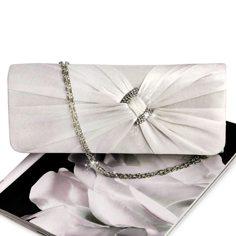 Evening Handbag Purse Women Rhinestone Bridal Clutch Bag Chain