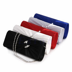 Evening Handbag Purse Women Rhinestone Bridal Clutch Bag Chain