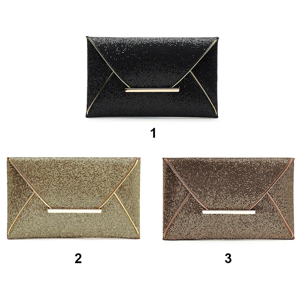 Glitter Envelope Bag for Evening Party, Wedding, Dating