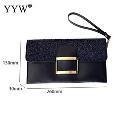 Evening Bag Clutch Handbag Women Party Mini Purse PU Leather