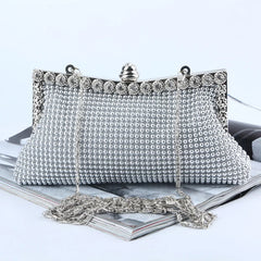 Glitter Bead Evening Clutch Vintage Bridal Purse