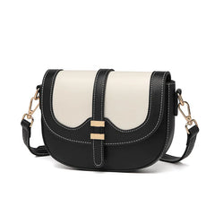 Two-tone PU Leather Shoulder Bag Small Women Handbags