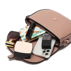 Two-tone PU Leather Shoulder Bag Small Women Handbags