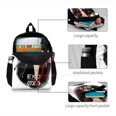 Exo Sehun Fanart Student Backpack Laptop Travel Bag