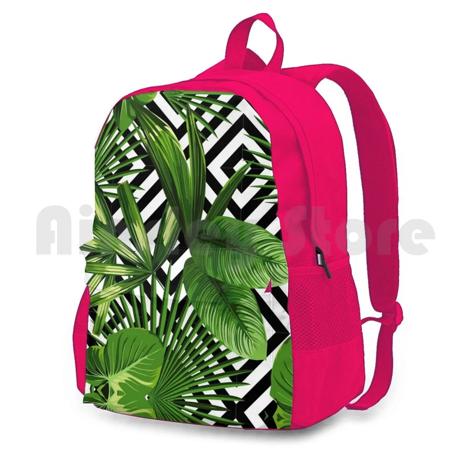 Exotic Jungle Print Hiking Backpack Waterproof Camping Travel
