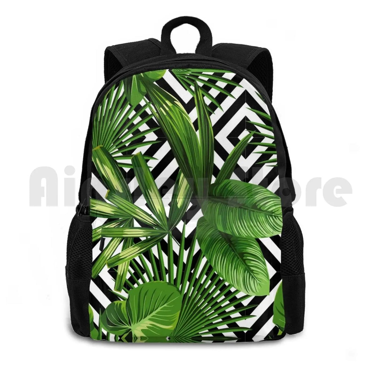 Exotic Jungle Print Hiking Backpack Waterproof Camping Travel