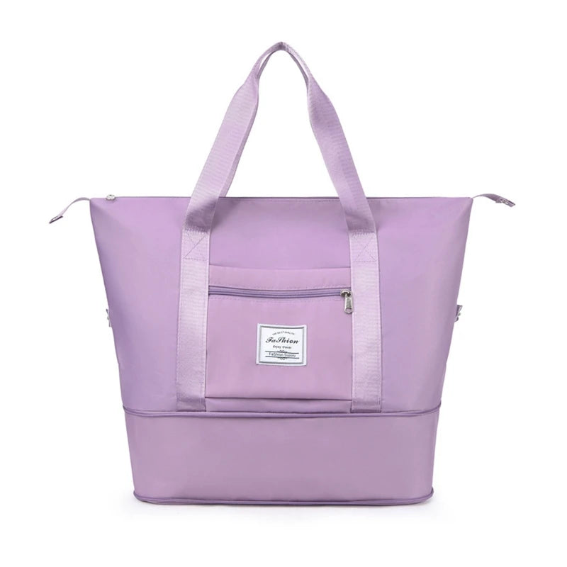 Waterproof Expandable Travel Duffel Bag for Women Men