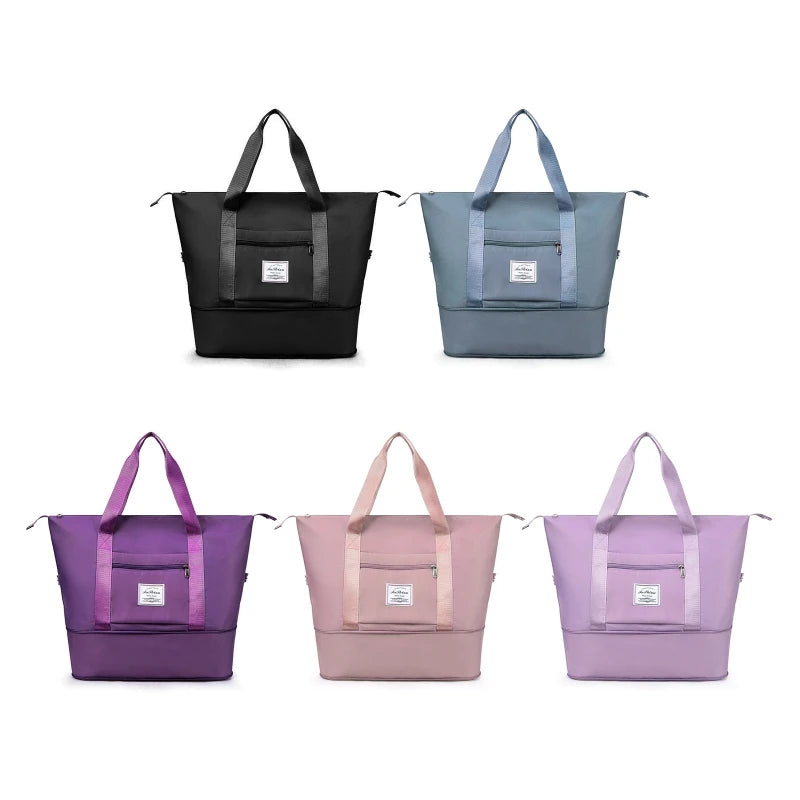 Waterproof Expandable Travel Duffel Bag for Women Men