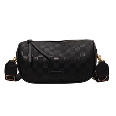 Versatile Plaid Shoulder Bag for Women