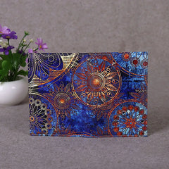 Art Style Passport Protective Cover Painting Starry Sky Leather Holder