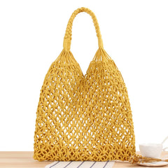 Straw Woven Shoulder Hobo Net Purses Beach Travel Handbag Women Summer Shopper