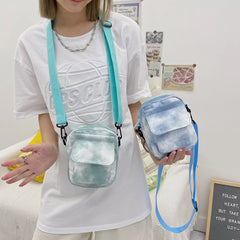 Canvas Crossbody Tote Handbag Tie Dyeing Traveling Messenger Bags