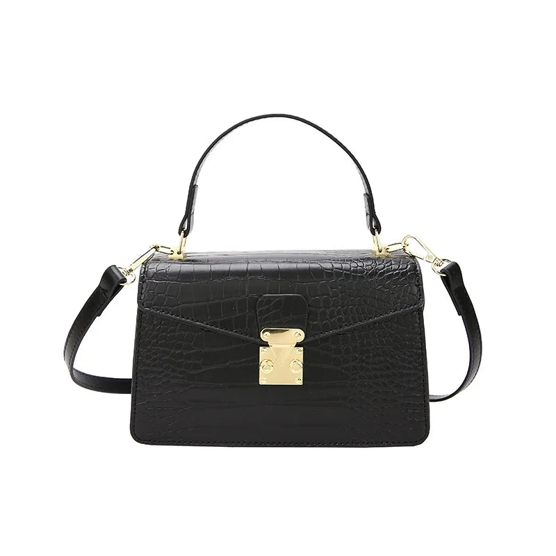 Small Crossbody Bags For Women Crocodile Handbag PU Leather Shoulder Bag