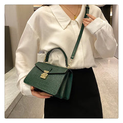 Small Crossbody Bags For Women Crocodile Handbag PU Leather Shoulder Bag
