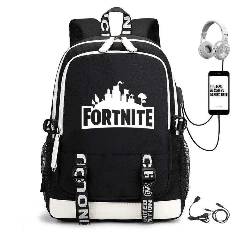 Anti-theft Kids School Backpack with USB Charging Port