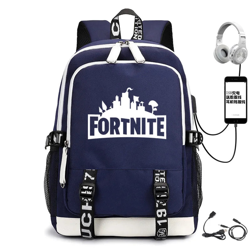 Anti-theft Kids School Backpack with USB Charging Port