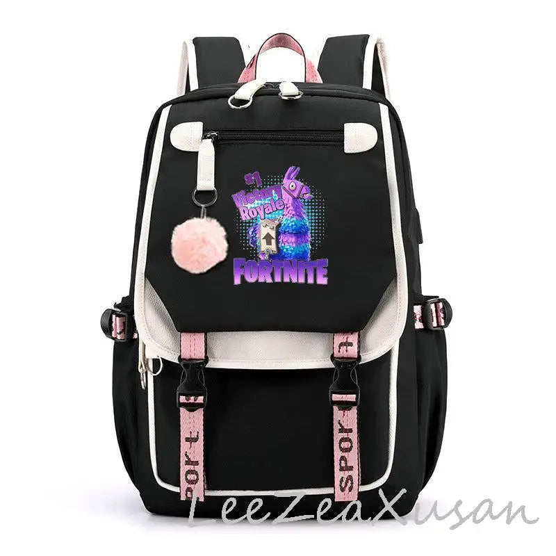 Unisex School Backpack Women/Men Pattern School Bag Teenagers Laptop
