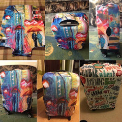 Flower Skull Print Personalized Luggage Cover