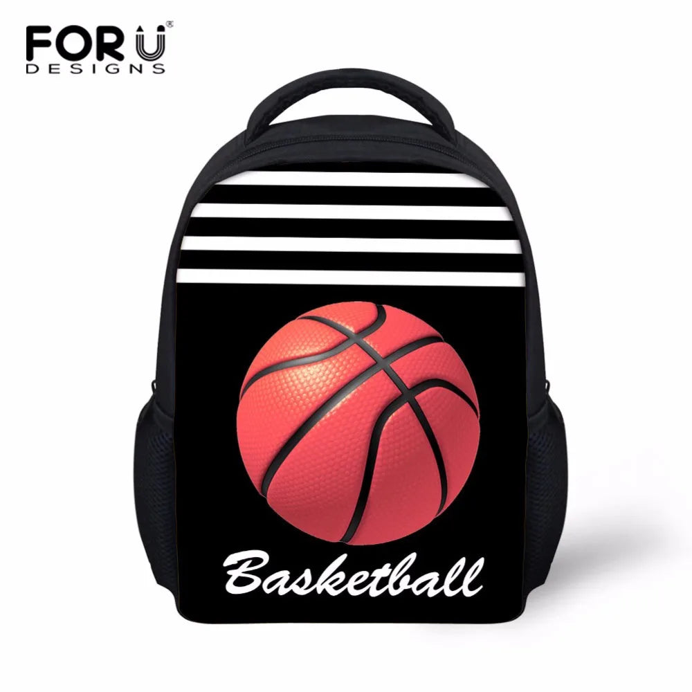 3D Ball Print Child Backpack School Bag for Kids