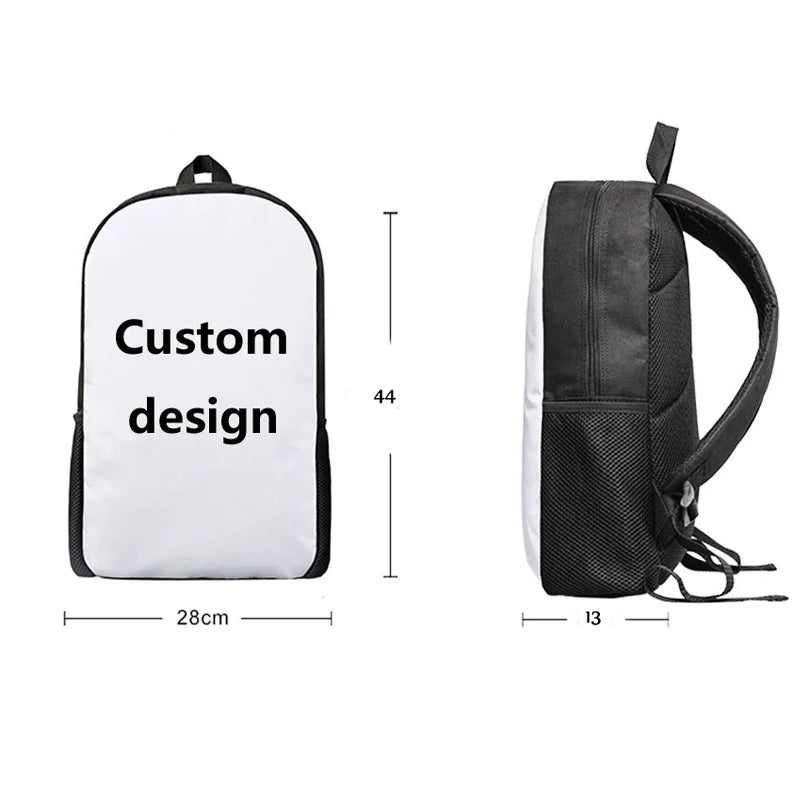 Cartoon Giraffe Printed Student's Shoulder Backpack for School Kids