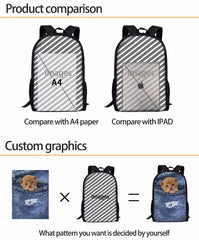 Eiffel Tower School Bag Girls Book Bag Women Shoulder Bag