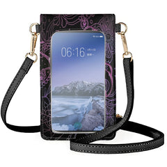 Golden Butterflies Phone Bag Symmetrical Butterfly Pattern