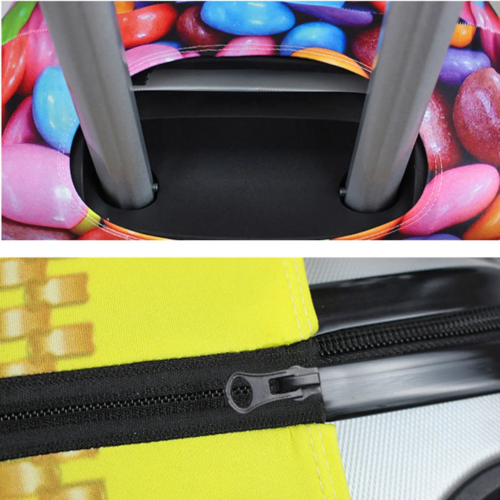 Red Cross Flower Waterproof Checked Luggage Dust Bag Cover