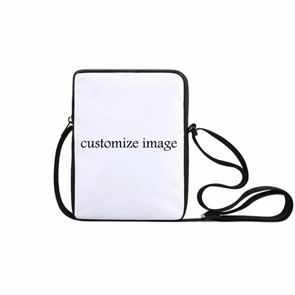 Red Flower Printing Messenger Bag for Women Casual Mini Crossbody Bag