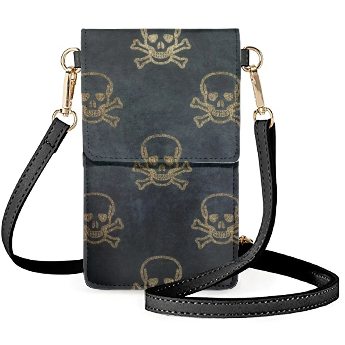 Gothic Skull Handbag Phone Bag Gothic Style Shoulder Bags