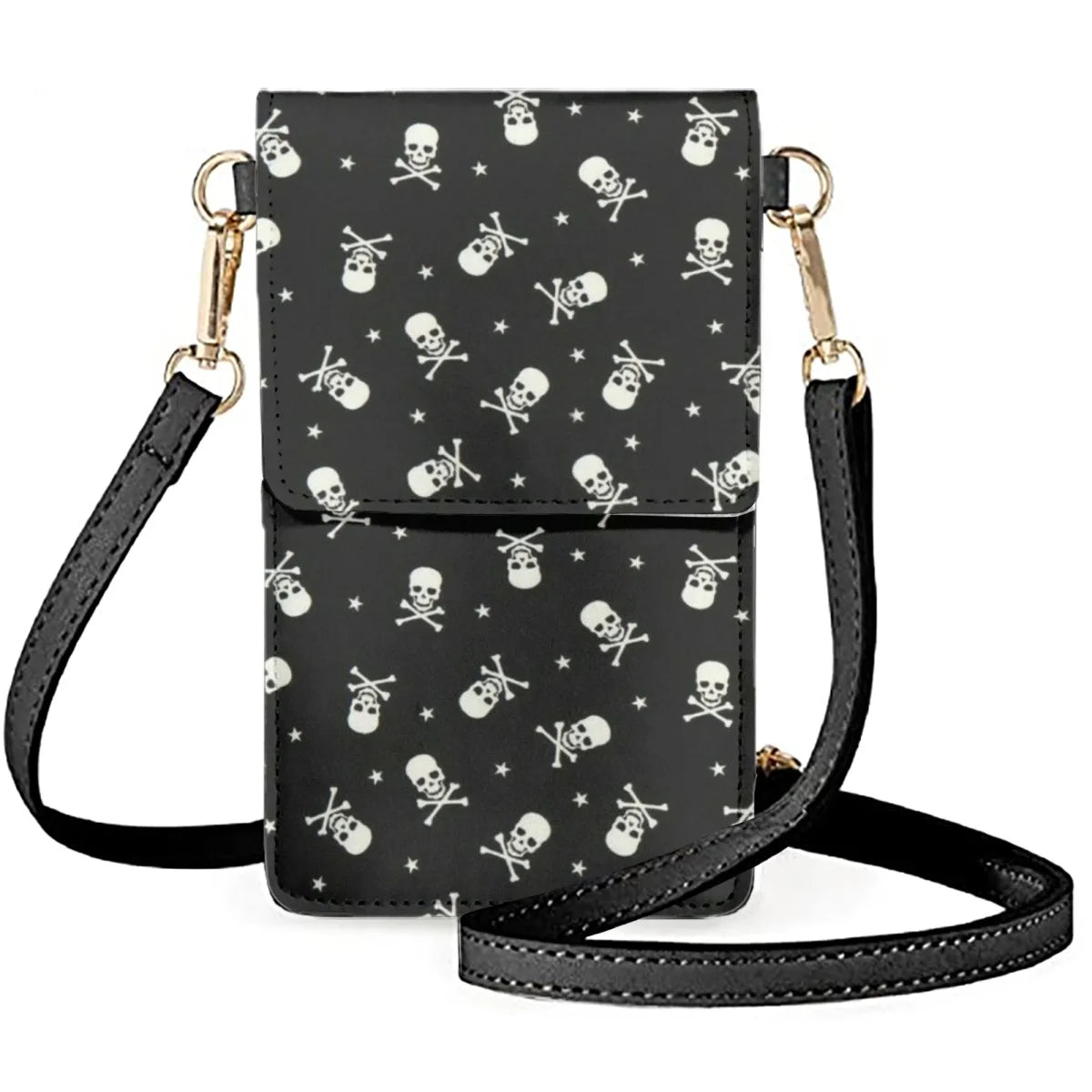 Gothic Skull Handbag Phone Bag Gothic Style Shoulder Bags