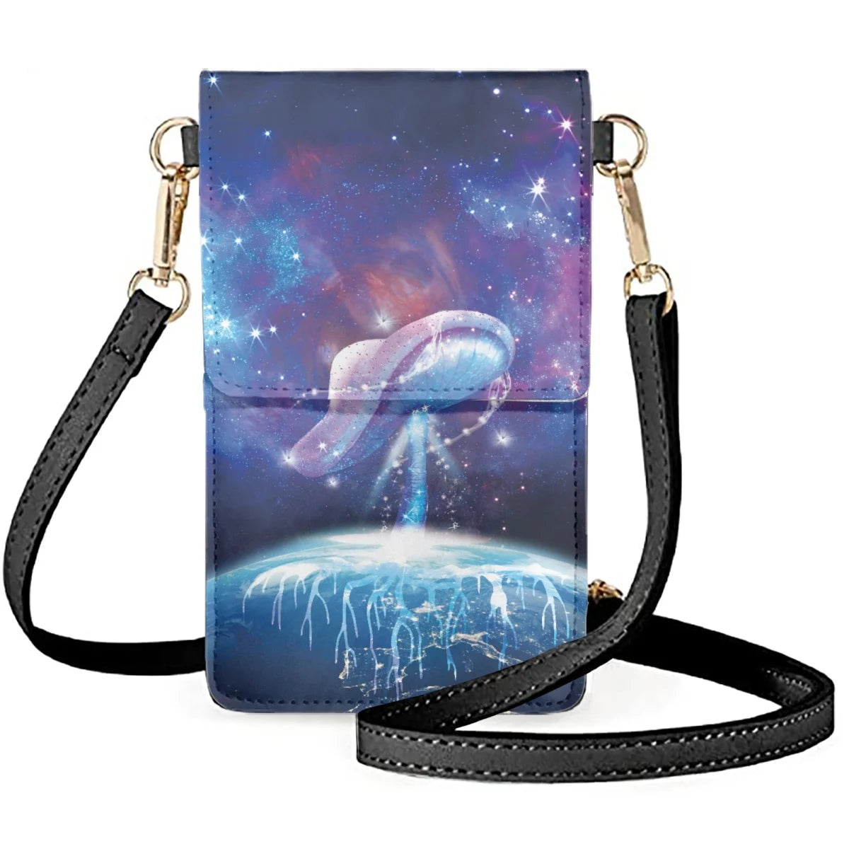 Magic Mushroom Mobile Pones Bag Women's Wrist Pack