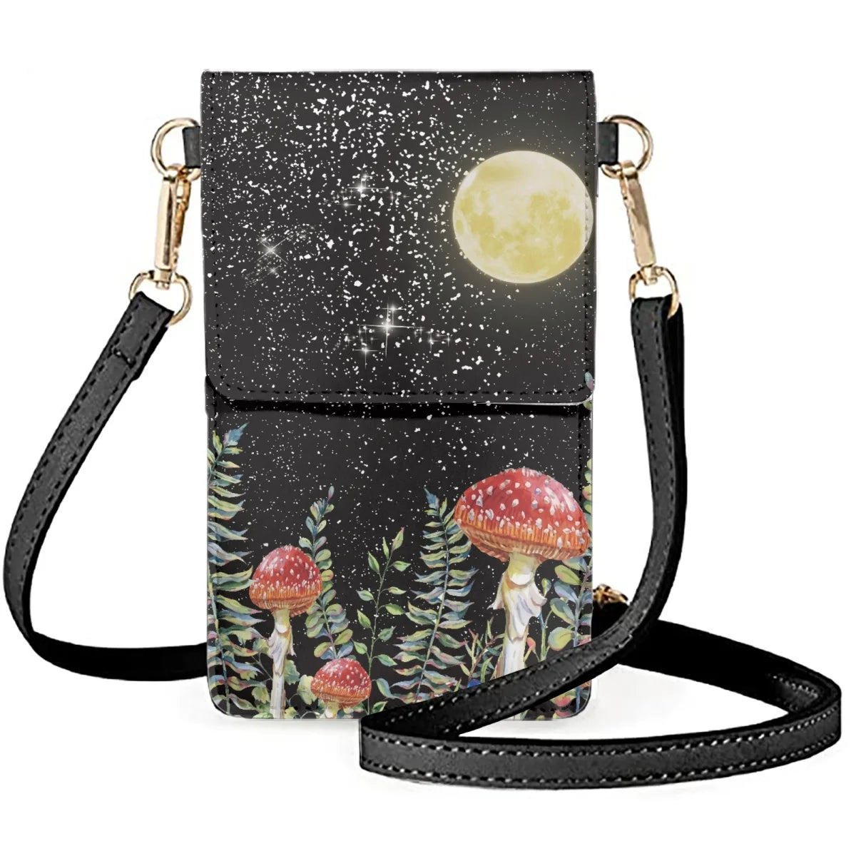 Magic Mushroom Mobile Pones Bag Women's Wrist Pack