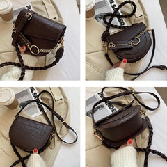 Crocodile Pattern Crossbody Bag Chain Shoulder Handbag WLHB2378