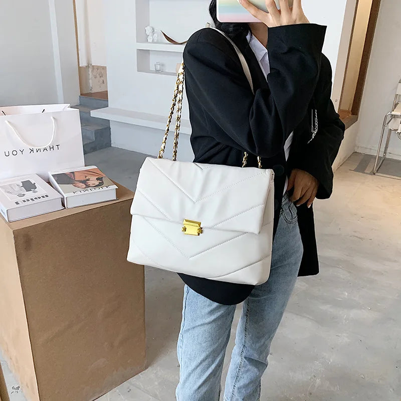 Large Capacity Fashion Chain Handbag Tote for Women