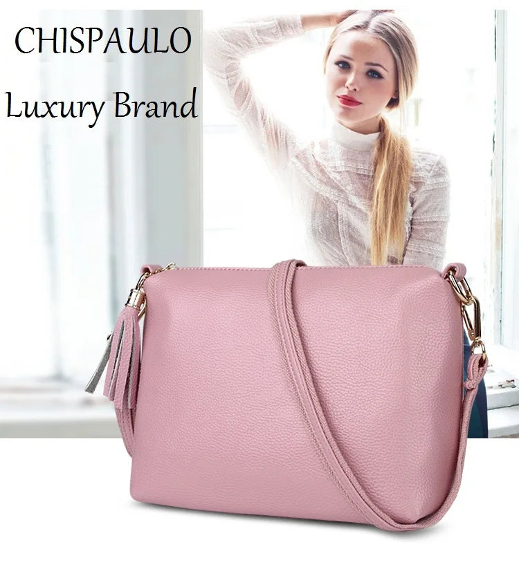 High Tassel Leather Bags For Women Vintage Messenger Shoulder Bags