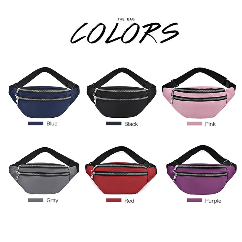 Waist Pack Crossbody Chest Bag Unisex Travel Belt Sport Purse
