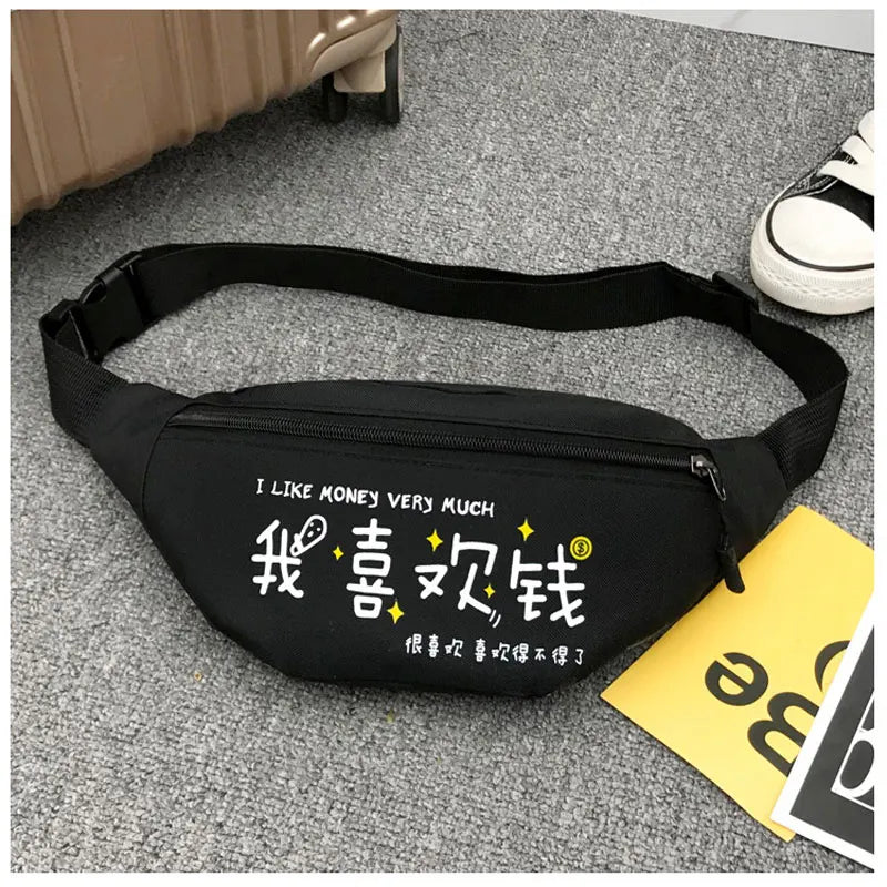 Women's Fanny Pack Hip-hop Waist Bag Travel Chest Bag