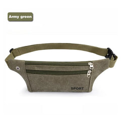 Canvas Women Waist Bag Lightweight Anti-Theft Travel Chest Bags