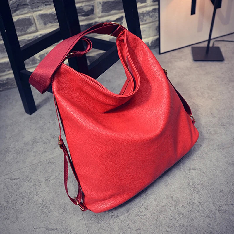 Autumn PU Leather Crossbody Bags Large Capacity Casual Handbags